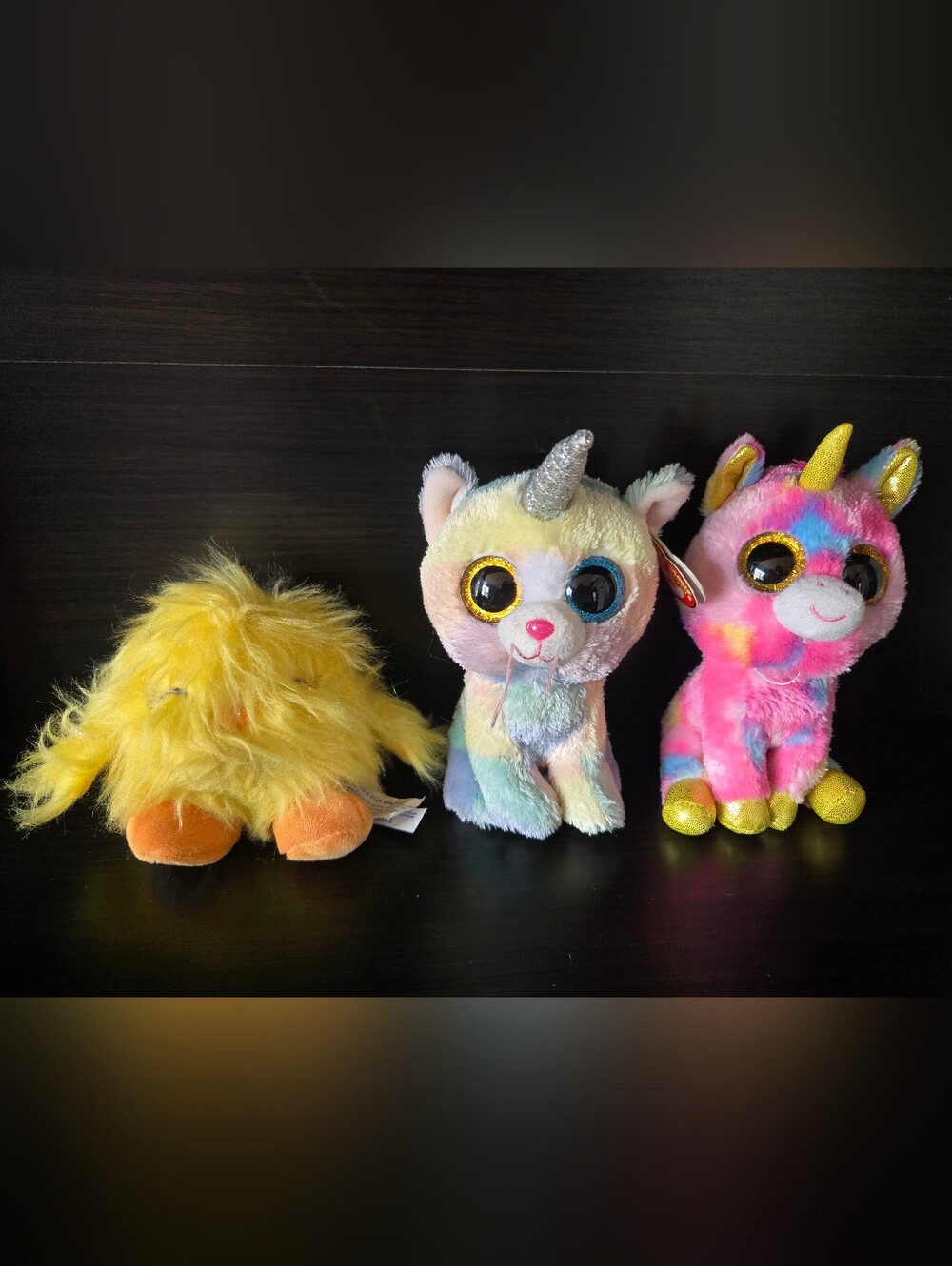Ty Beanie Baby Unicorn And Unicorn Cat Plush Plys BAB Chick